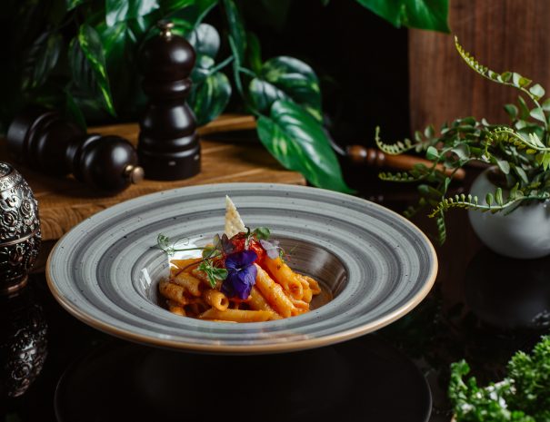 penne-pasta-cooked-tomato-sauce