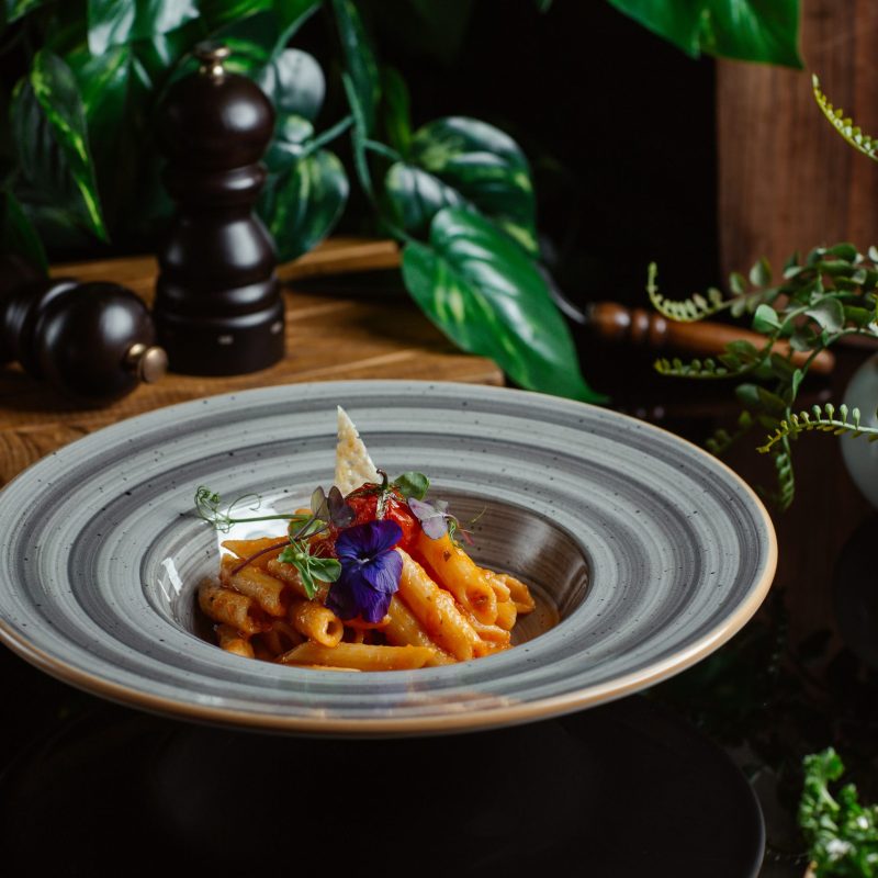 penne-pasta-cooked-tomato-sauce